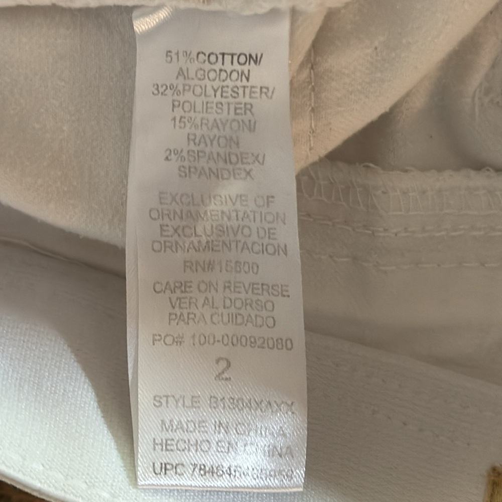 Democracy Women's Skinny Jeans - White - Picture 5 of 9